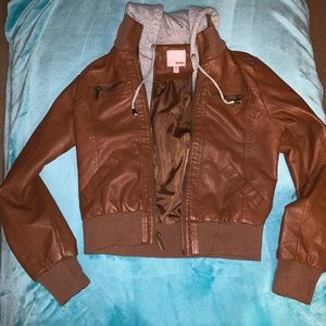 Faux leather jacket